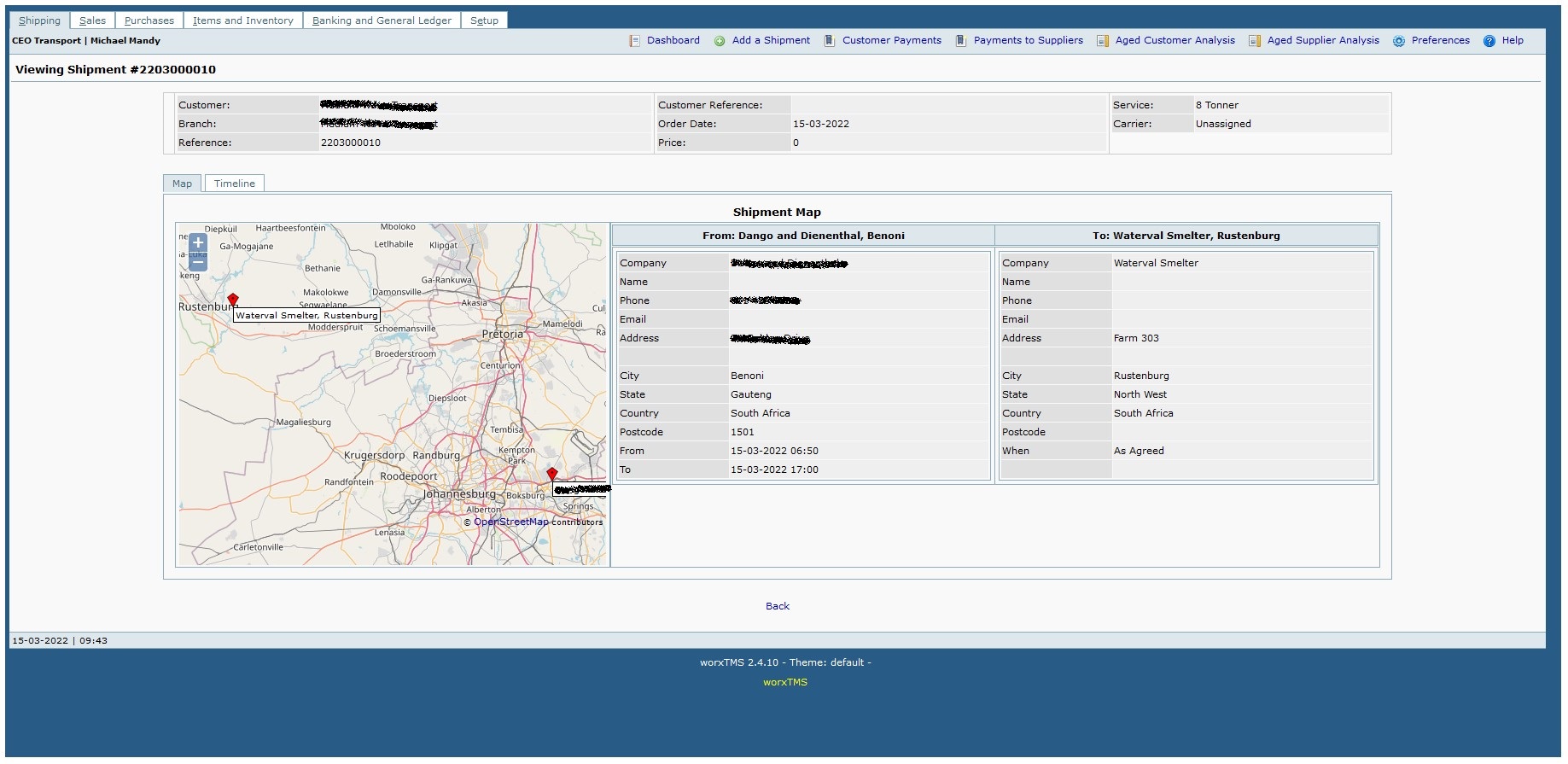 Delivery Software for Trucking Company Delivery Software for Trucking Company